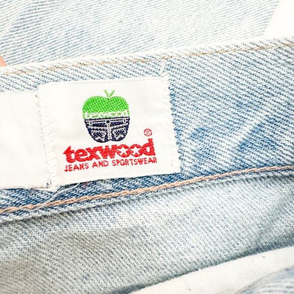 Texwood Light Wash Denim Jeans Vintage Mom Style Cropped Pants Size 28 - Picture 6 of 8